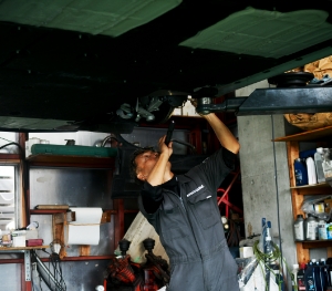 車検・点検の様子