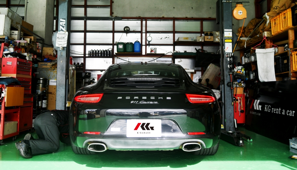 板金塗装の様子